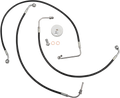 LA Choppers Black Braided Brake Line Kit