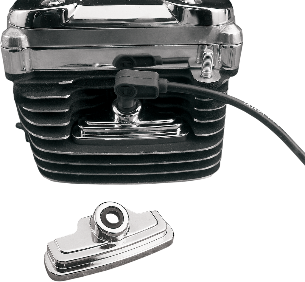 Drag Specialties Chrome Head Bolt/Spark Plug Cover — Bolt Cover