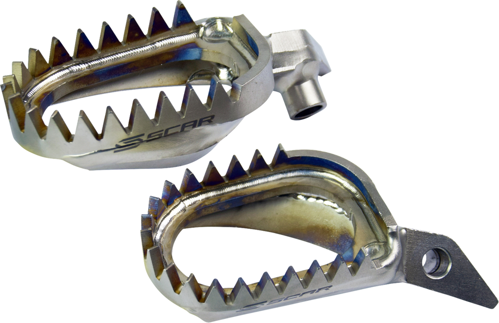 Scar Racing Anti-Mud Titanium Foot Pegs
