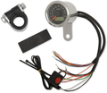 Drag Specialties 1-7/8" Mini Programmable Metric Speedometer with Indicator Lights