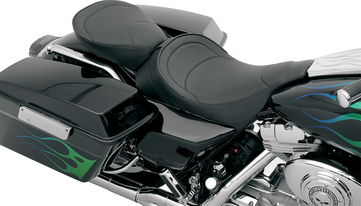Drag Specialties Seats Backrest Compatible Solo Seat — Mild Stitched
