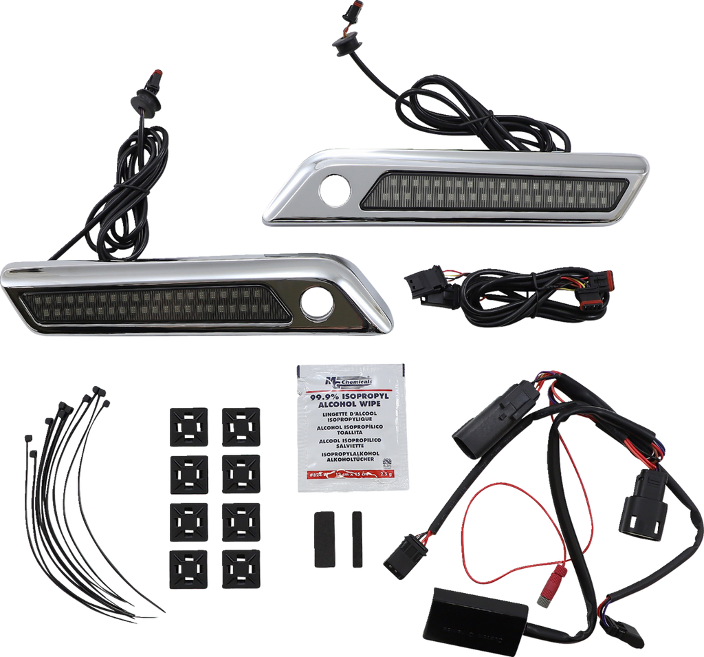 Custom Dynamics Saddlebag Latch Dual Color Accent Lights