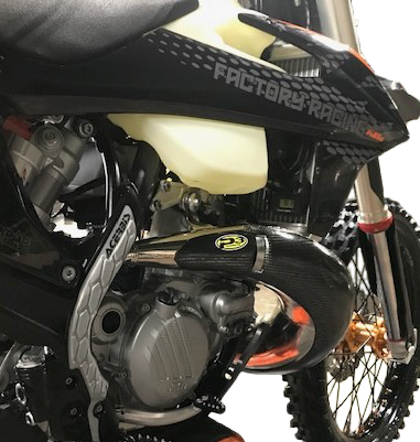 P3 Pipe Guard Carbon Max Coverage KTM/HUS 101072 for GasGas / Husqvarna / KTM
