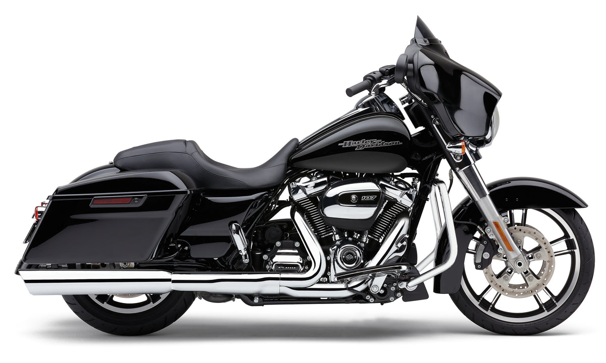 Cobra 909-TWINS 4" Slip-ONS Chrome FLH/FLT 17-25 6108 for Harley-Davidson