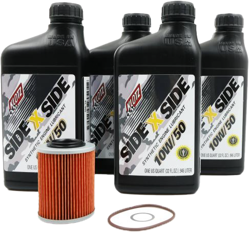 Klotz Side X Side Oil Change Kit for Can-Am Maverick X3 900 HO / Maverick X3 DS Turbo & More