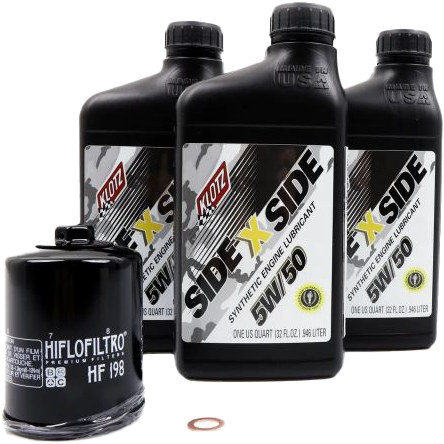 Klotz Side X Side Oil Change Kit for Polaris RZR 1000 RS1 / RZR 900 & More
