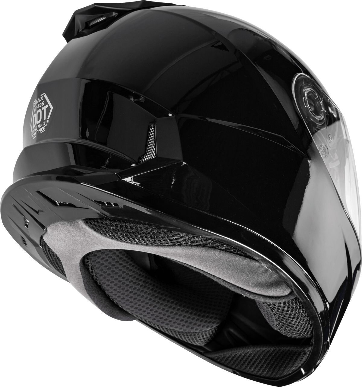 GMAX FF-49S Full-Face Snow Helmet Black W/electric Shield LG G4490026