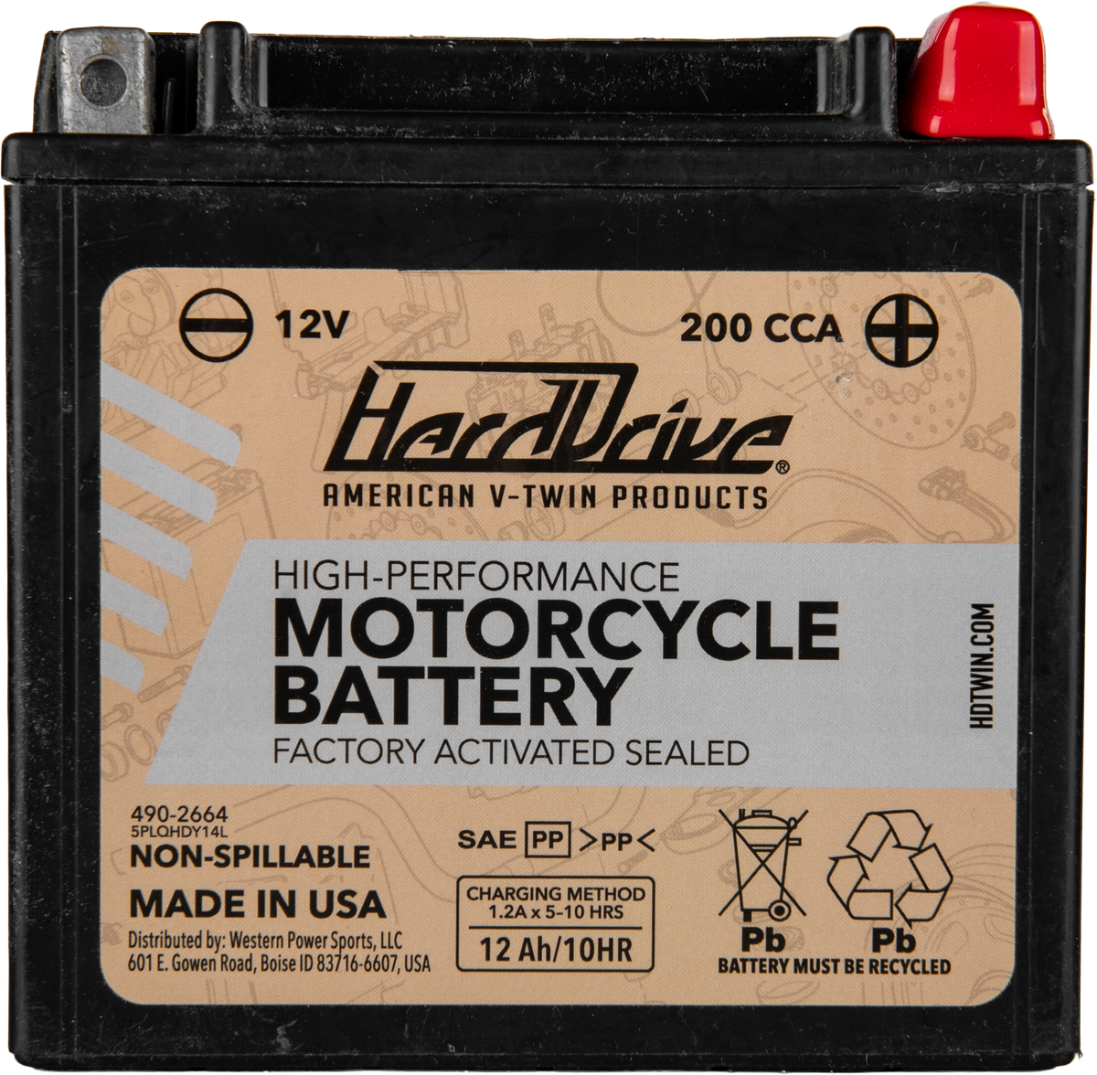 Harddrive AGM Sealed Battery