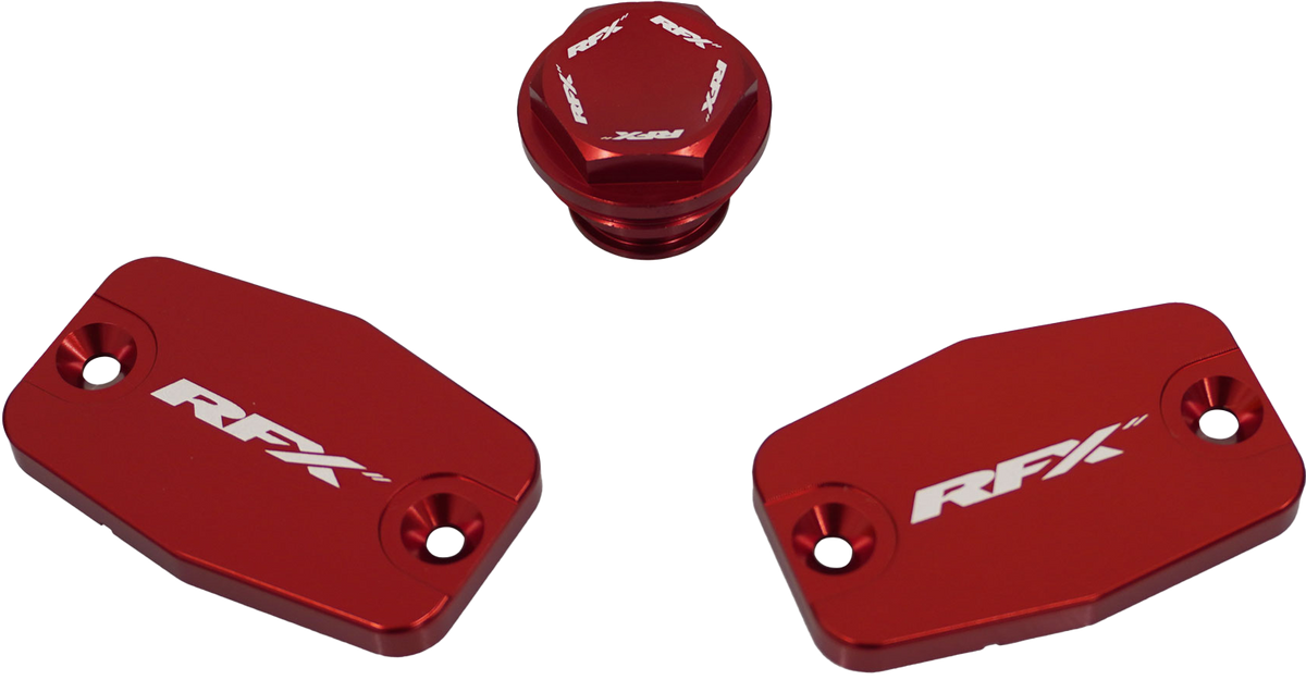 RFX Master Cylinder Covers Reservoir Cap Kit Red Gas FXRC 72300 99RD for GasGas EC 250 / EC 250F & More