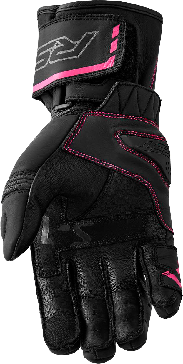 RST Womens S1 Glove Black/Pink Leather XL 103653PNK-09