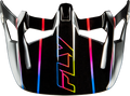 FLY Racing Werx-R Carbon Flow Visor Black/Multi 73-9233V