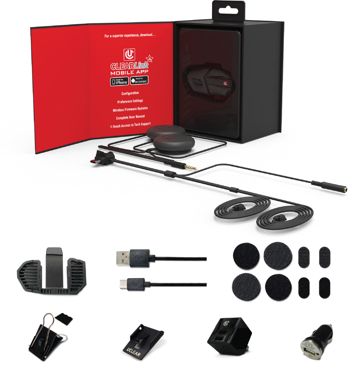 Uclear MOTION HDX-V SINGLE KIT HELMET AUDIO SINGLE KIT