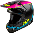 FLY Racing Formula CC Underglow Helmet Black/Pink/Blue XS