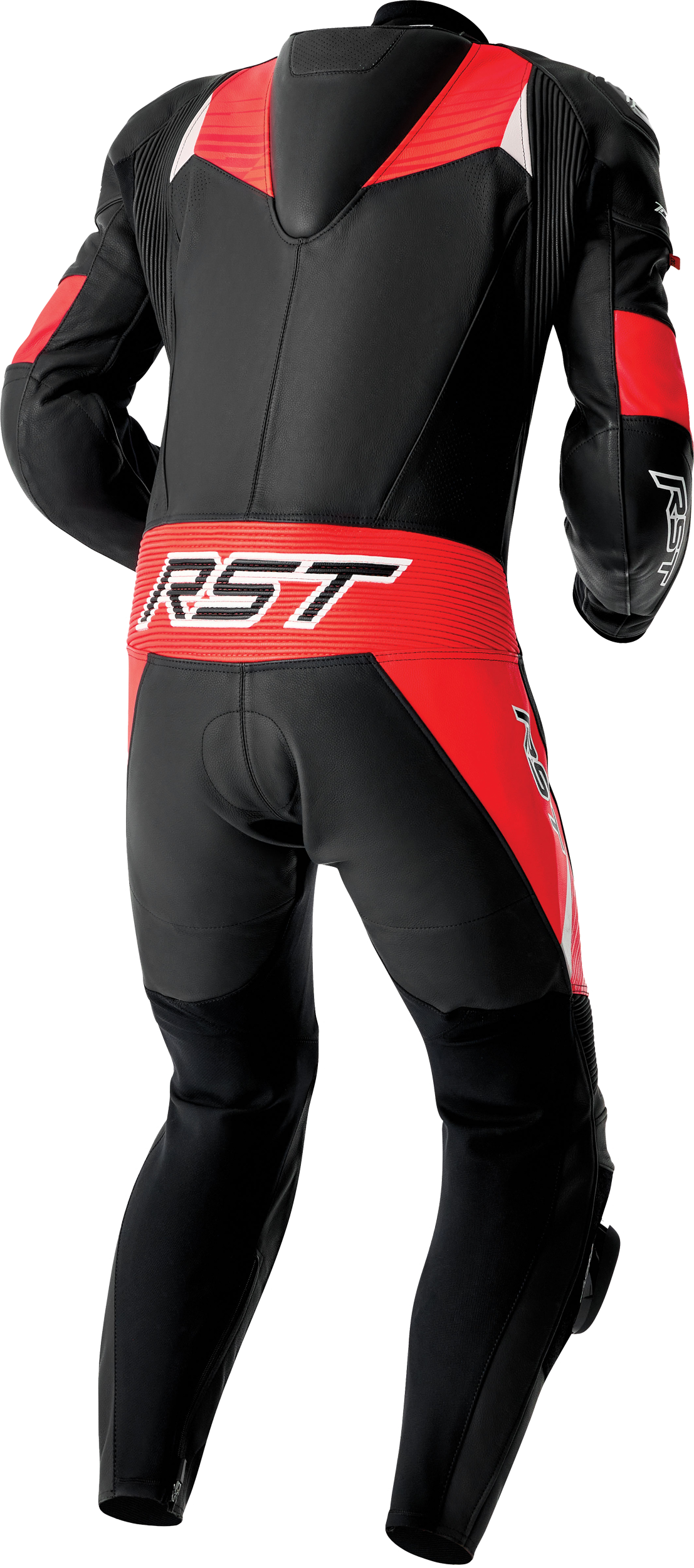 RST Tractech EVO D3O Suit BLK/FLO Red Leather MD 103634F.RED-42