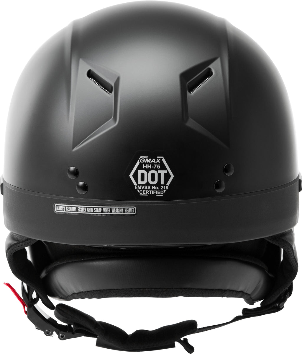 GMAX HH-75 Half Helmet Matte Black SM H1750074