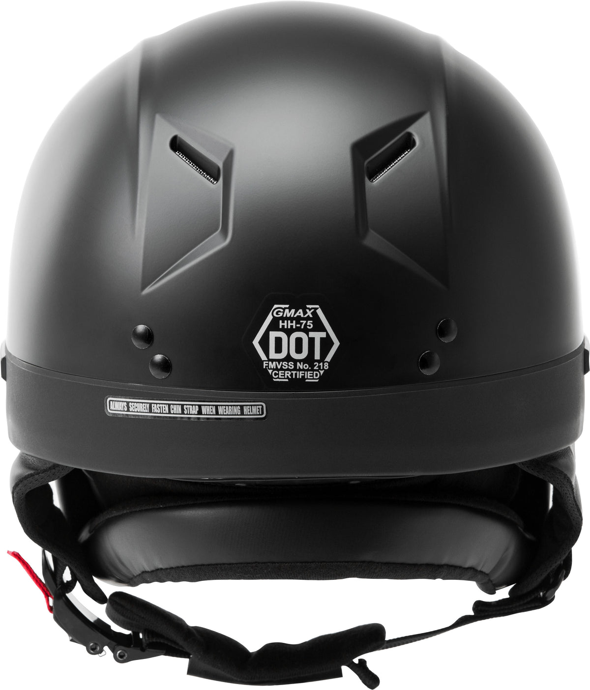 GMAX HH-75 Half Helmet Matte Black SM H1750074
