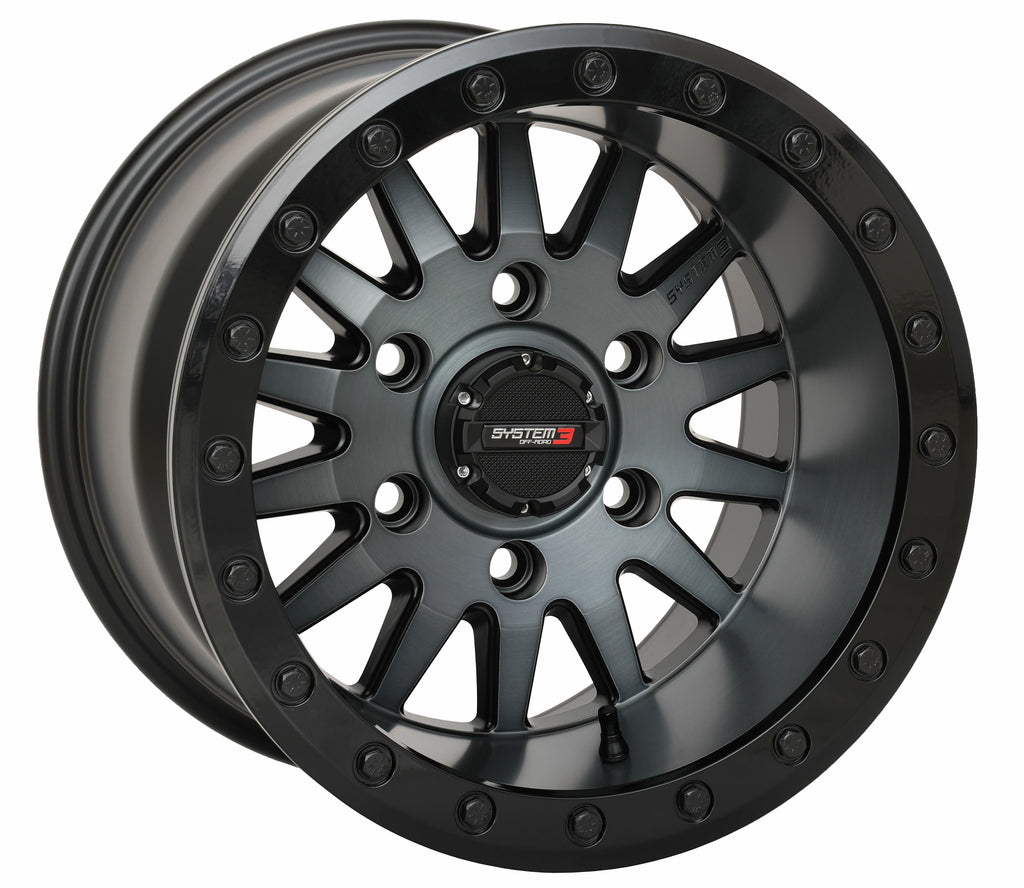 System 3 SB8 Wheel 15X10 5+5 (0MM) 6/5.5 Matte Brushed Grey 15S3-86651