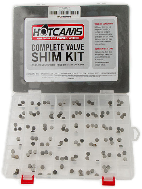 Hot Cams Valve Shim Kit 141PC Honda/Kawasaki/Suzuki/Yamaha HCSHIM01 for Honda / Kawasaki & More