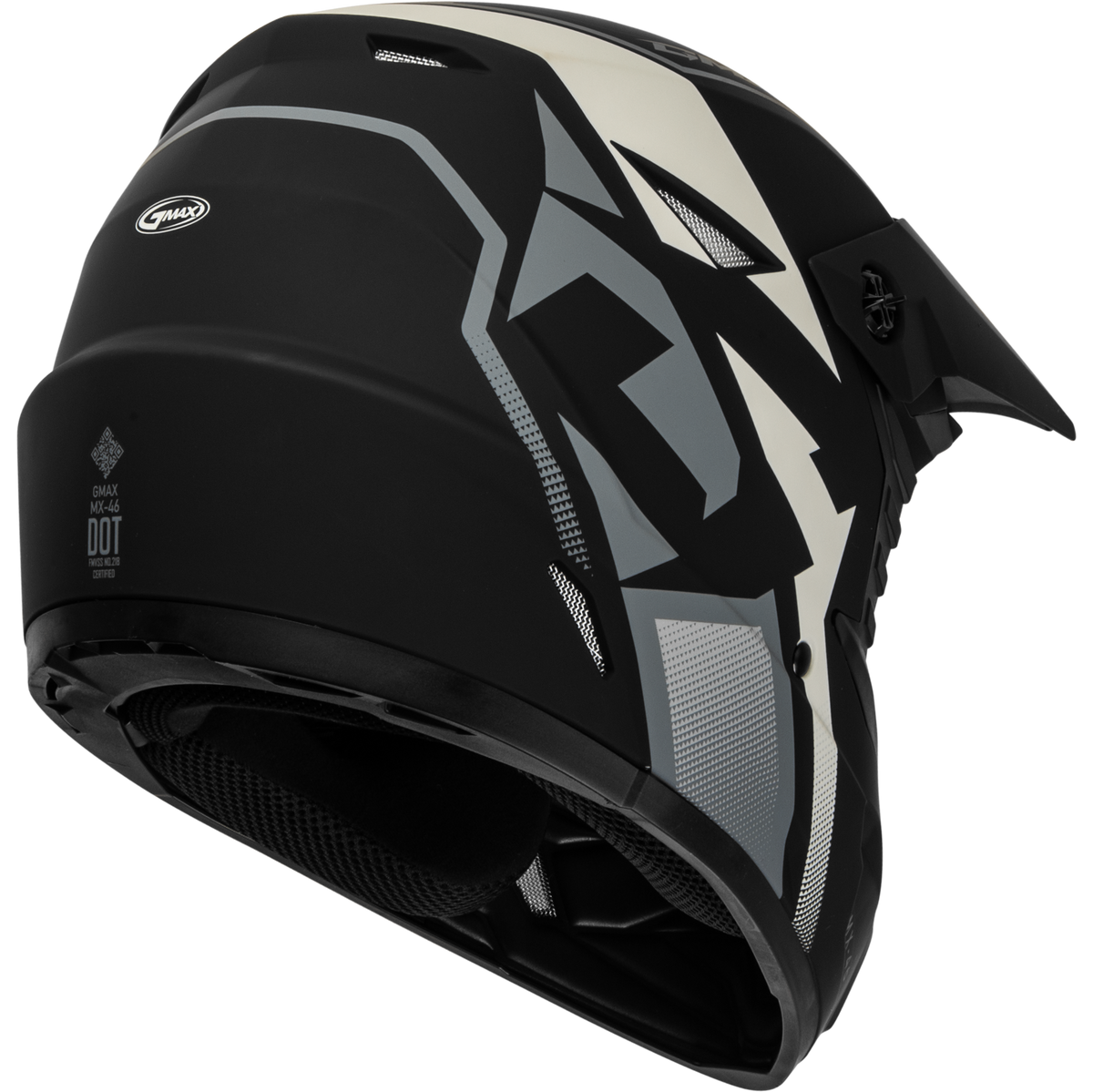 GMAX MX-46 Compound Helmet Matte Black/Grey/White XL D3464427