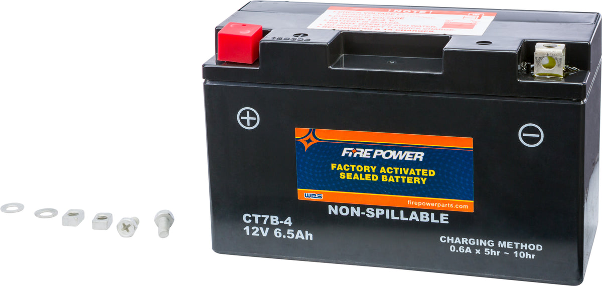 Fire Power Battery CT7B-4 Sealed Factory Activated for Ducati / Kawasaki & More