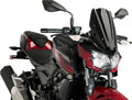 Puig Windscreen Naked New GEN Sport Black 3548N for Kawasaki Z400 ABS 2019-2023