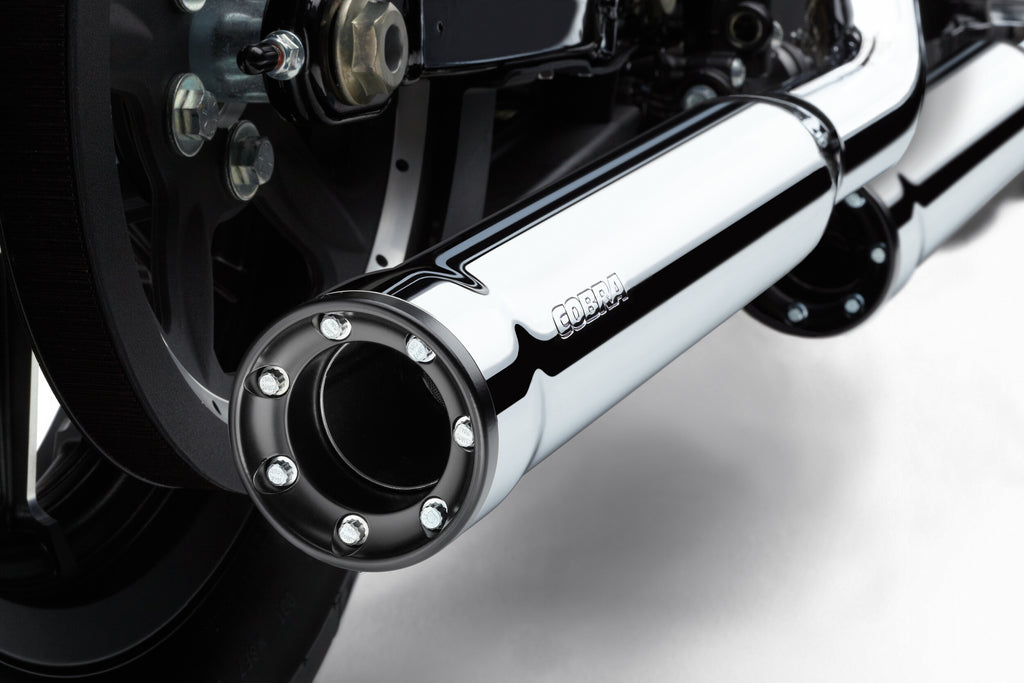Cobra 3" RPT Slip-ONS Chrome Sportster 04-13 6080 for Harley-Davidson