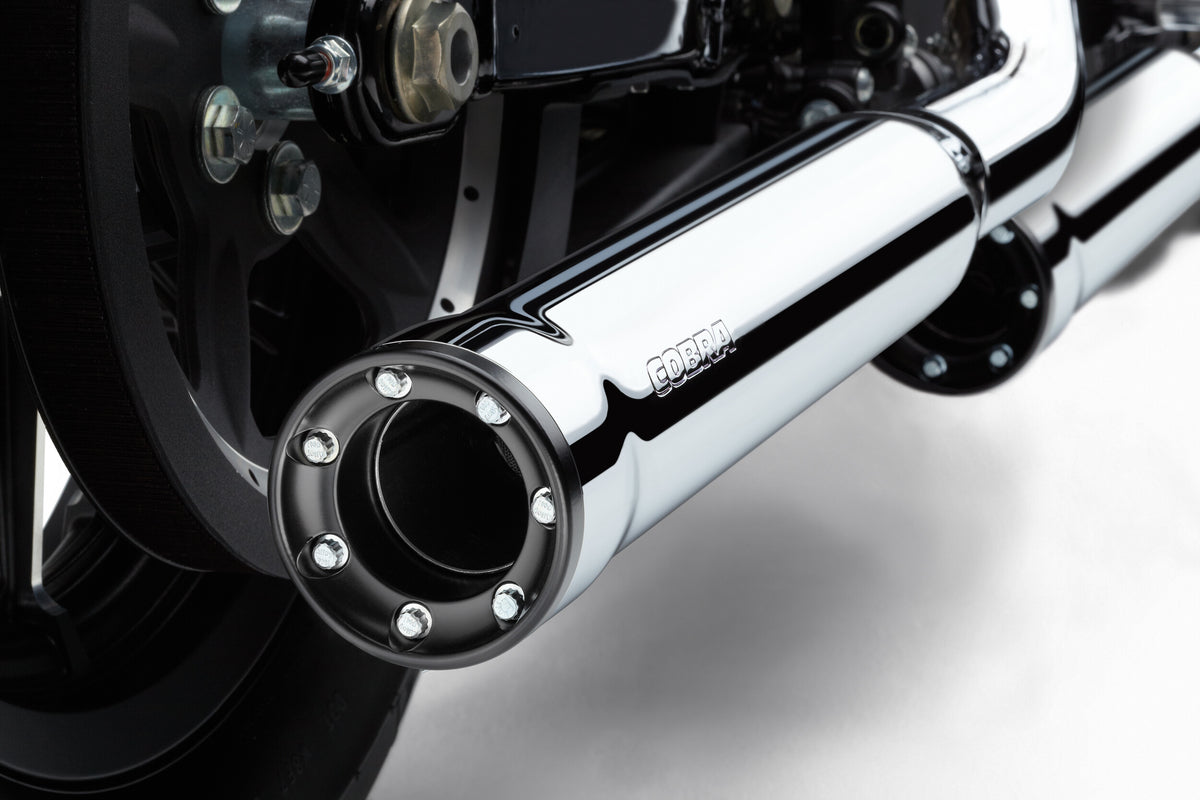 Cobra 3" RPT Slip-ONS Chrome Sportster 04-13 6080 for Harley-Davidson