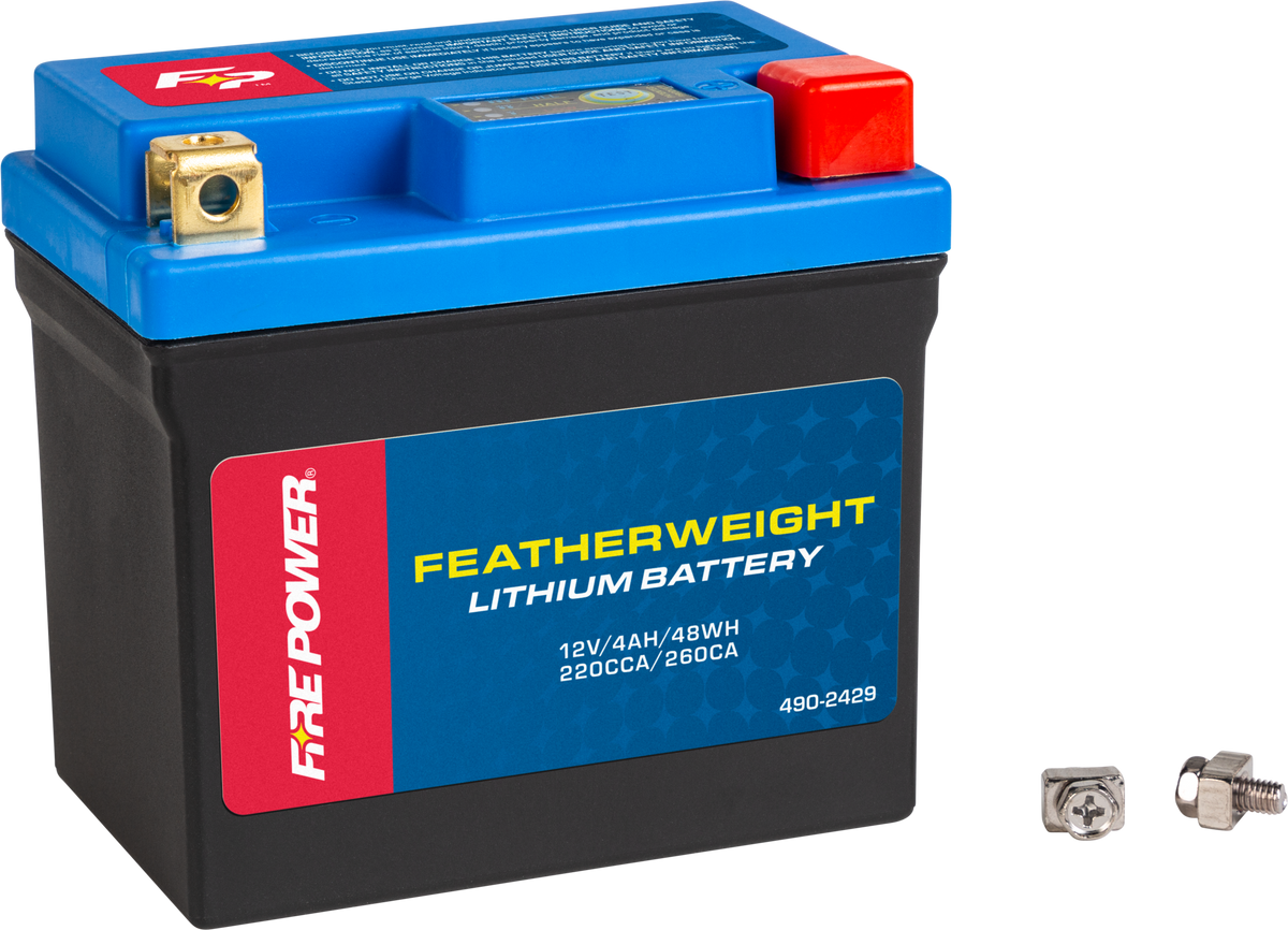 Fire Power Featherweight Lithium Battery 240 CCA 12V/48WH HJTZ7SL-FPP-B for Arctic Cat / BMW & More