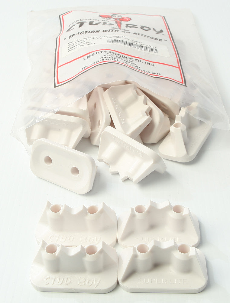 Stud Boy Super-Lite Pro Series Double Backers .75" 24/PK White 2512-P1-WHT