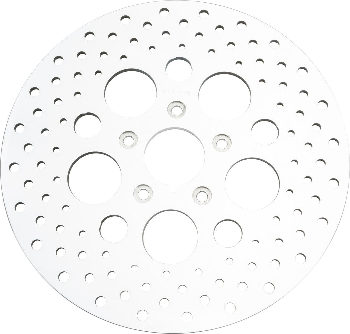 Harddrive Brake Rotor Front - SS Rotor Mirror POL. S/S 11.5" Replaces OEM 44136-84A 144613 for Harley-Davidson FLH Electra Glide / FLHR Road King & More