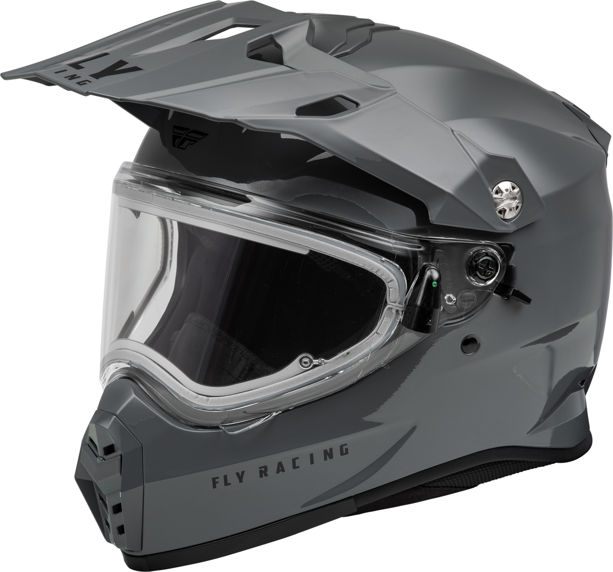 FLY Racing Trekker CW Solid Helmet Elec SHLD Grey LG 73-31365L
