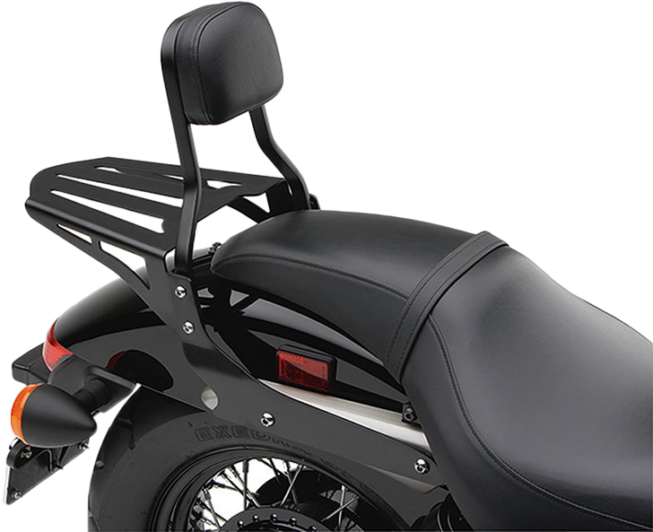 Cobra Sissy Bar Luggage Rack Formed Black 02-3602B for Honda / Kawasaki / Yamaha