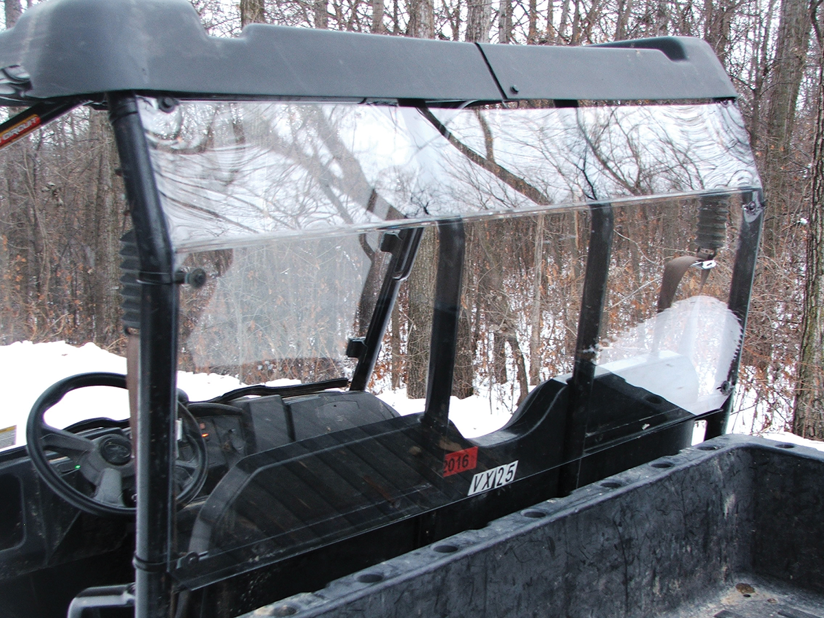 Open Trail Full Rear Windshield MID Size V000046-12200T for Polaris