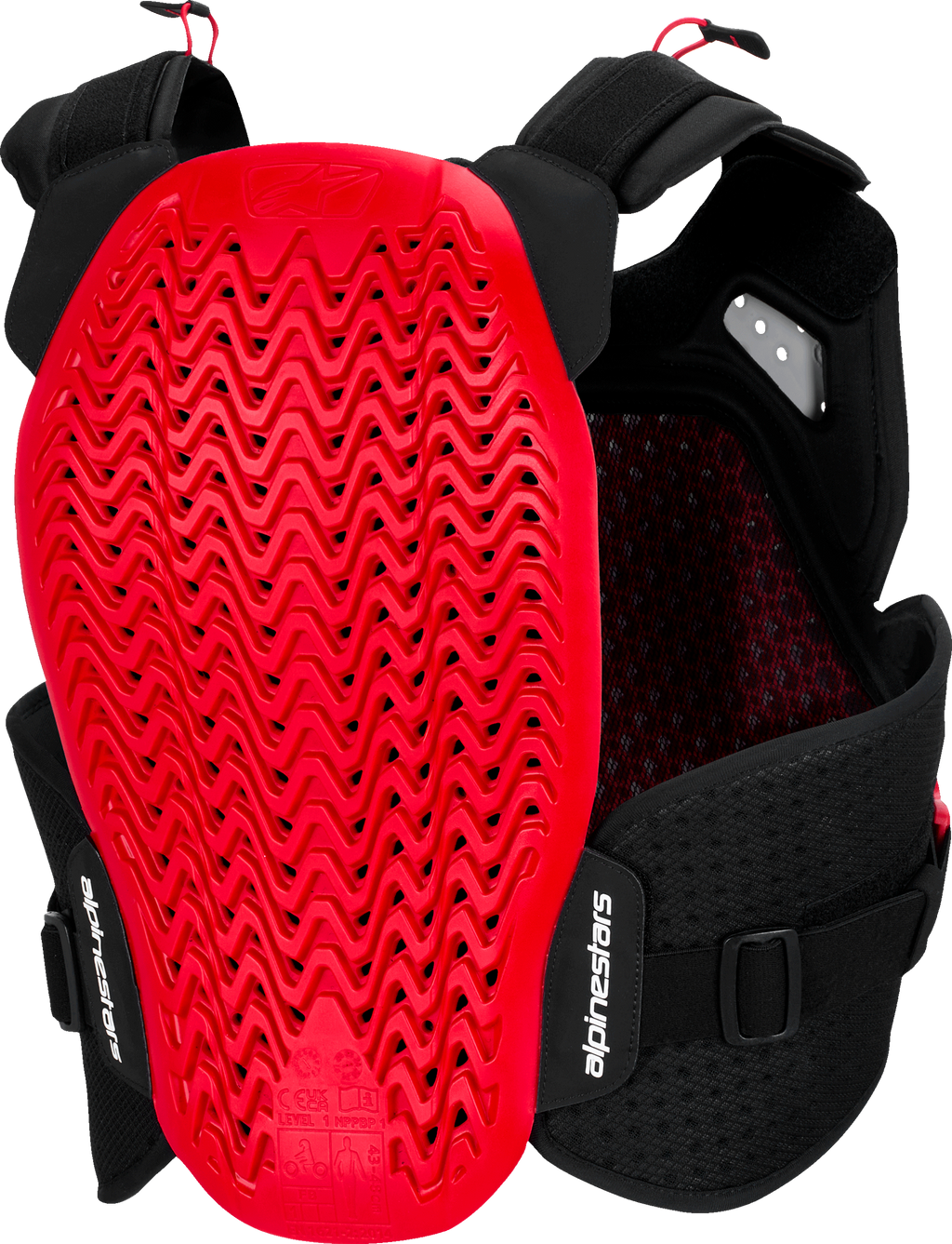 Alpinestars A-4 Plasma Chest Protector BLK/Red/WHT XL/2X 6500526-132-XLX