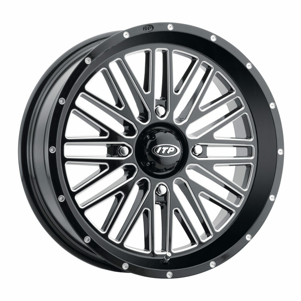ITP Momentum Wheel BLK/MAC 15X7 4/110 4+3 (+10MM) 1522737731B