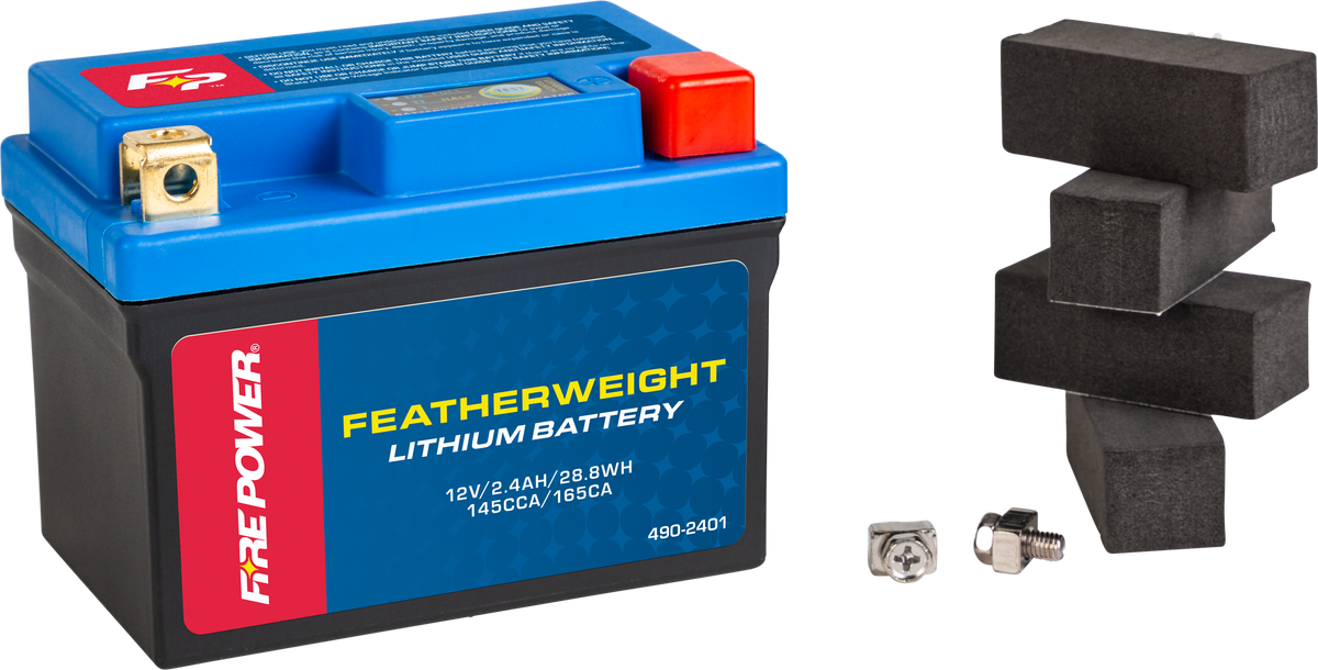 Fire Power Featherweight Lithium Battery 150 CCA 12V/28.8WH HJTZ7SL-FP-B for Aprilia / Arctic Cat & More