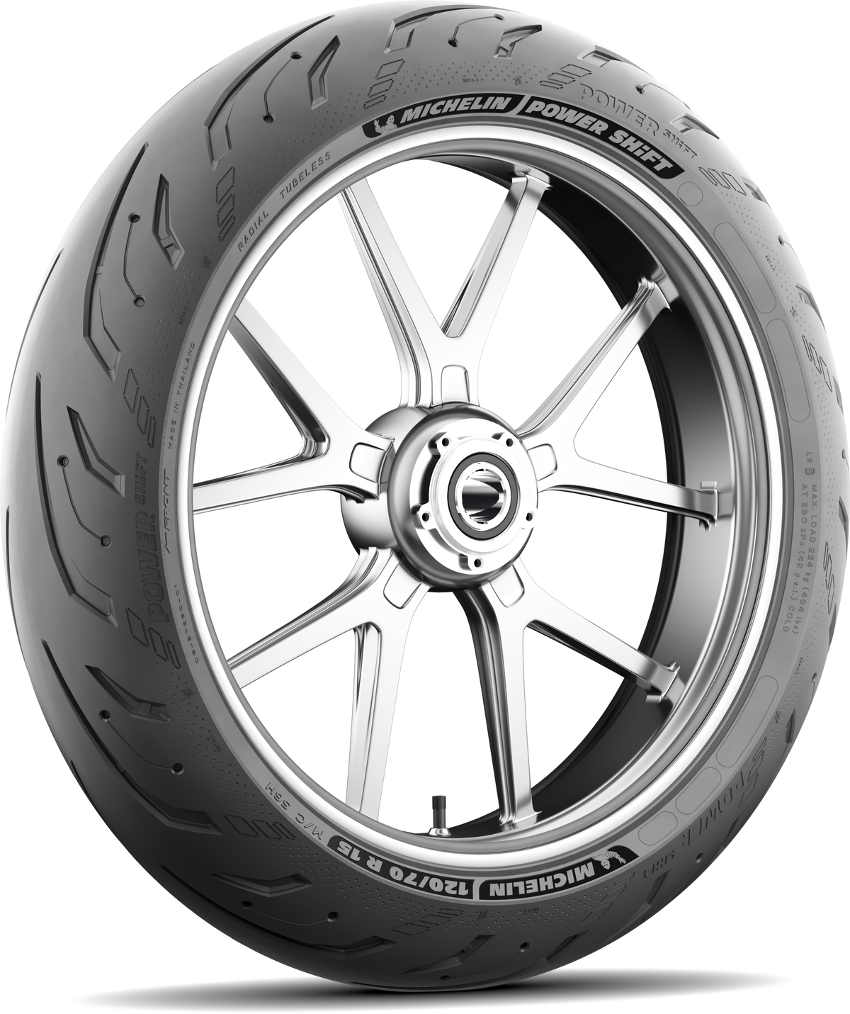 Michelin TIRE POWER SHIFT SCOOTER FRT 120/70R17 56H RADIAL TL 63557