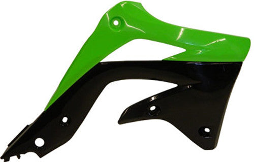 Acerbis Radiator Shrouds Green/Black 2250431089 for Kawasaki KX450F 2012-2015