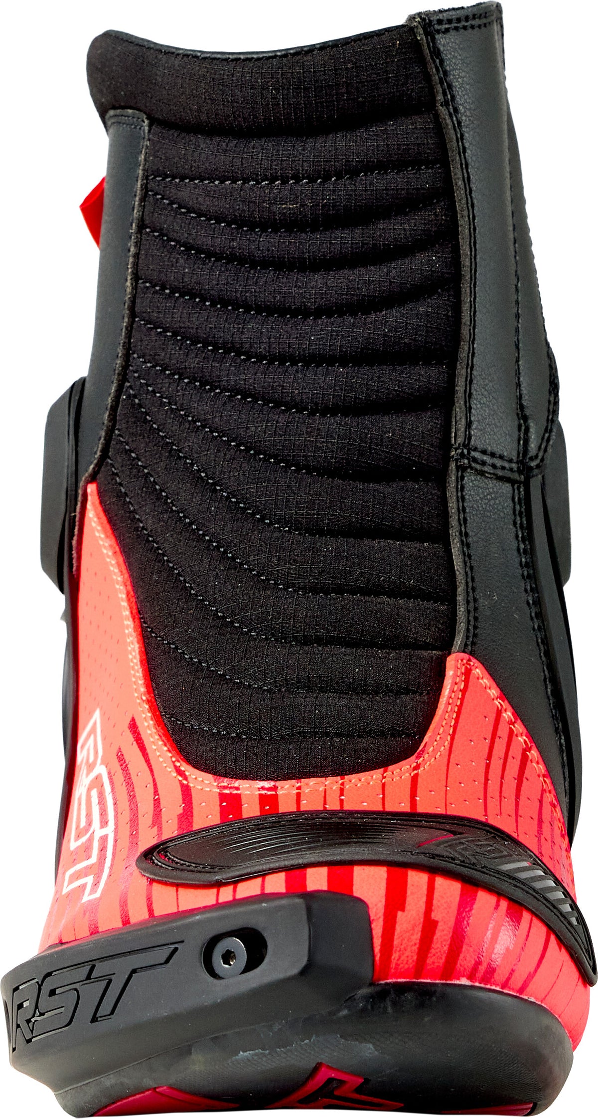 RST Tractech EVO D3O Short Boot Black/FLO Red 12 103697F.RED-46