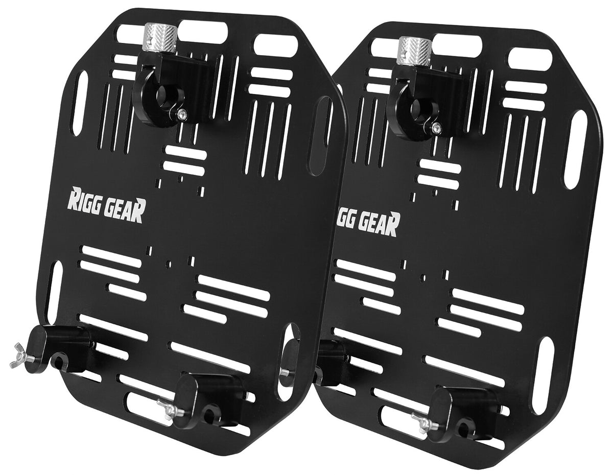 Nelson-Rigg Rigg Saddlebag Plate Quick Release Pair Black RG-QRP