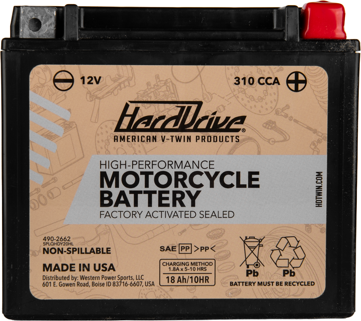 Harddrive AGM Sealed Battery