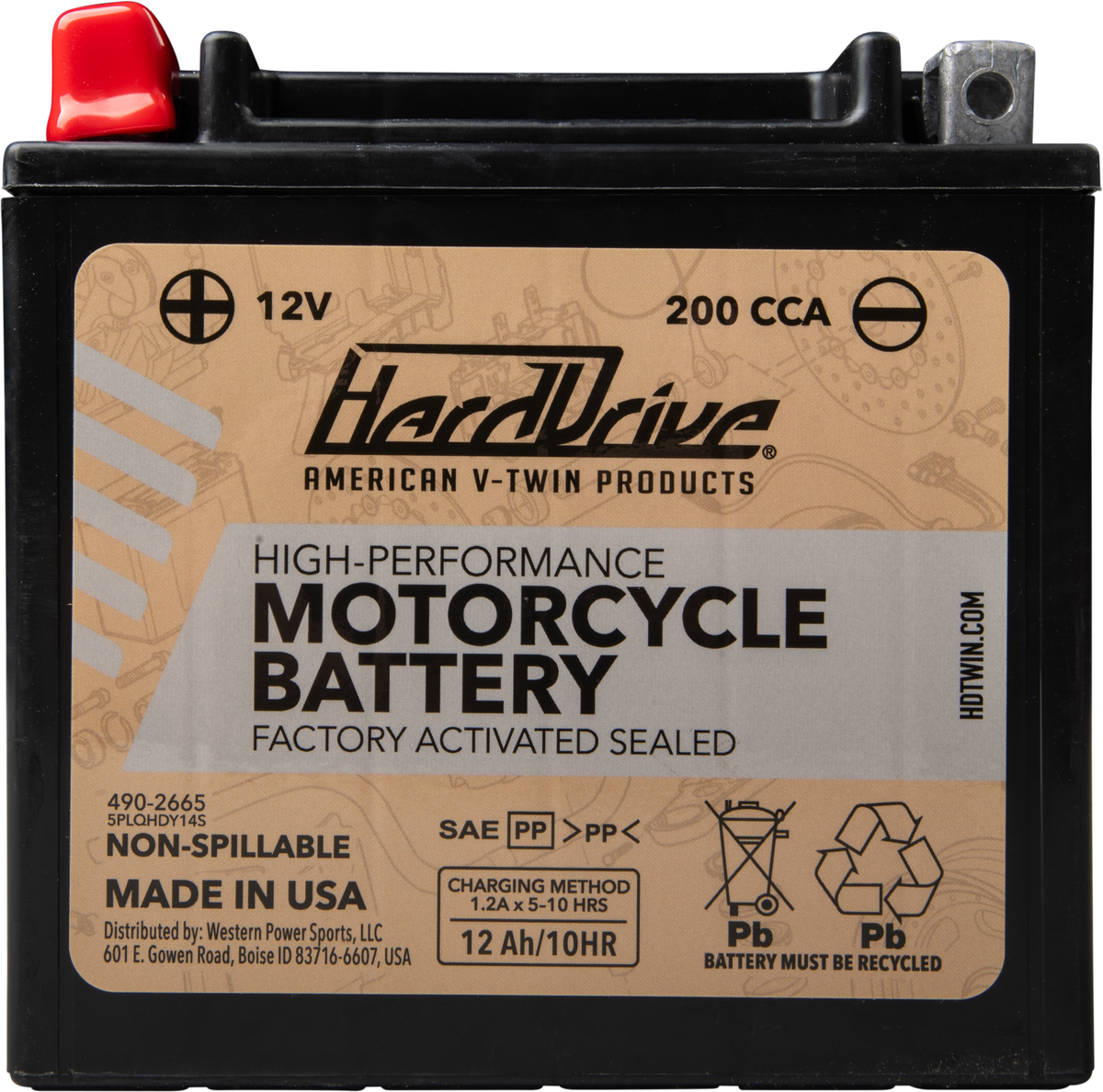 Harddrive AGM Sealed Battery