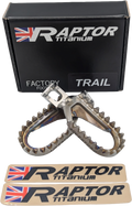 Raptor Titanium Foot Pegs ADV PR TRI ADV007 for Triumph Scrambler 1200 XC / Scrambler 1200 XC Gold Line & More