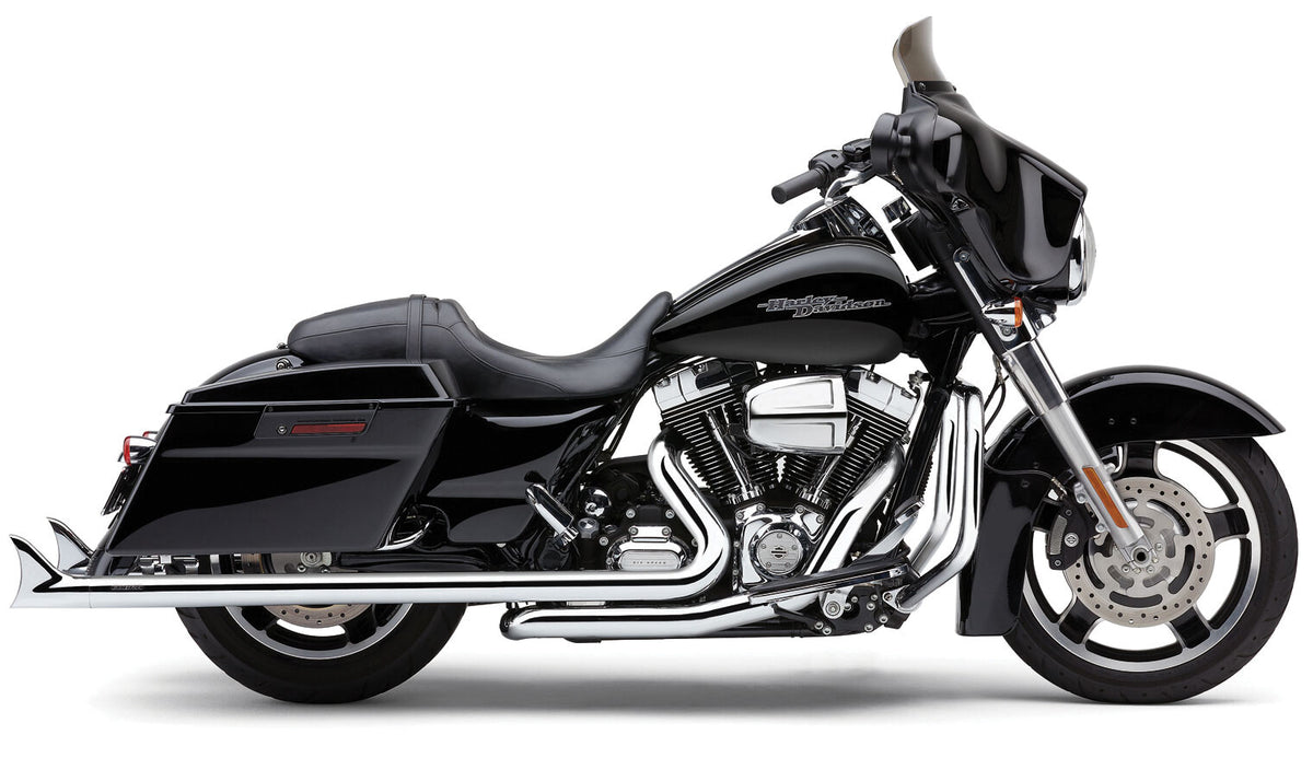 Cobra Speedster Duals Fishtail Chrome FLH/FLT 17-24 6975 for Harley-Davidson