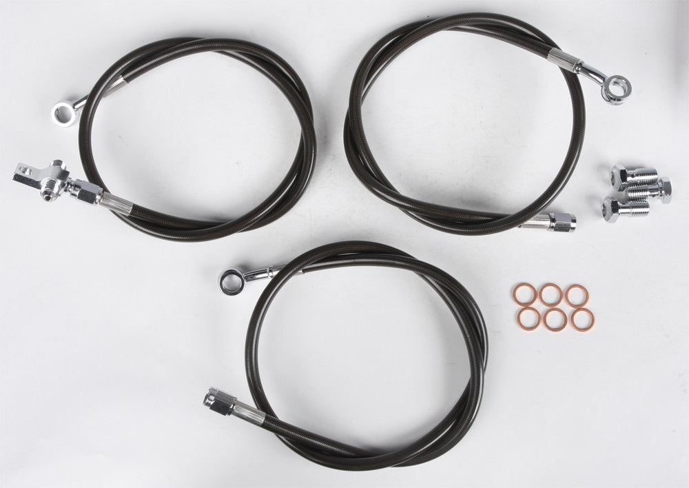 Streamline Front Brake Line Kit Brakeline Front Smoke +2 YFZR-F-2-SM for Yamaha YFZ450R / YFZ450R SE & More