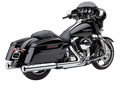 Cobra 4" NH Slip-ONS Chrome Indian Leather Bag 5201