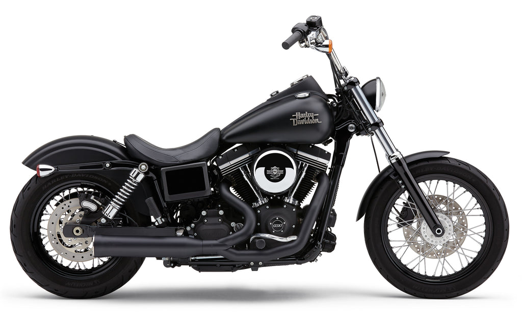 Cobra Powrpro RPT 2-1 Black/ CHRM TIP Dyna 12-17 6468B for Harley-Davidson FLD Dyna Switchback / FXDB Dyna Street Bob & More
