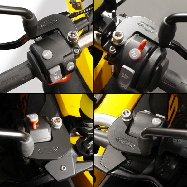 Ztechnik Mirror Extenders Black Pair Z5300 for BMW R1200GS / R1200GS Adventure & More