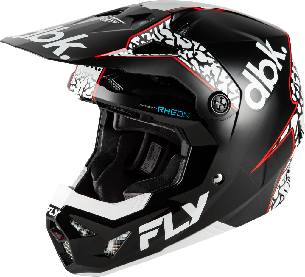 FLY Racing Youth Formula CP DBK Helmet Black/White/Red YL 73-0044YL