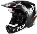 FLY Racing Youth Formula CP DBK Helmet Black/White/Red YL 73-0044YL